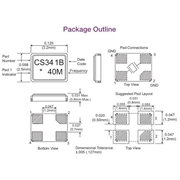 康納溫菲爾德晶振,CS-034晶振,CS-034-040.0M晶振